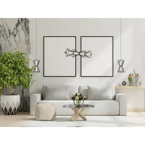 LED Пендел Sanke PND-63849-2-BK Italux 8W 3000K | Osvetlenieto.bg