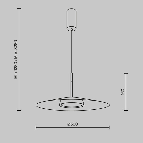 LED Полилей El MOD041PL-L15W3K1 Maytoni 15W 3000K | Osvetlenieto.bg