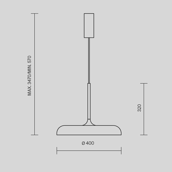LED Полилей Gerhard MOD189PL-L18GR3K1 Maytoni 26W 3000K | Osvetlenieto.bg