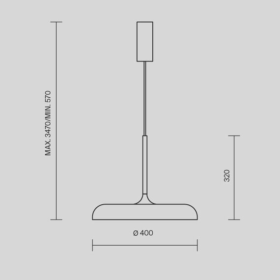 LED Полилей Gerhard MOD189PL-L18W3K1 Maytoni 26W 3000K | Osvetlenieto.bg