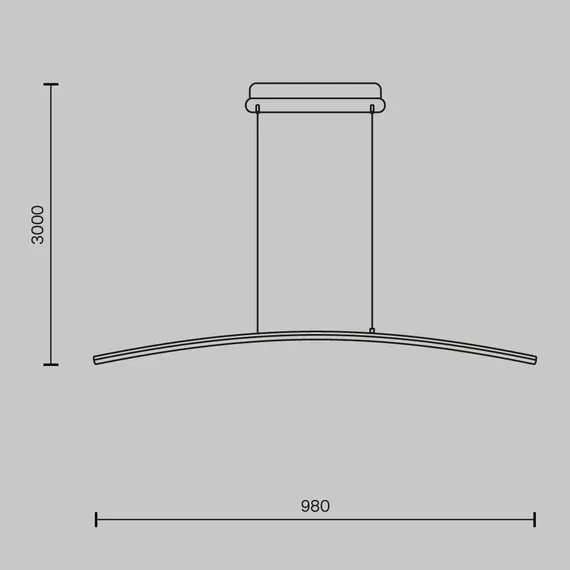 LED Полилей Light Reflection MOD243PL-L18BSK Maytoni 15W 2600K-3500K | Osvetlenieto.bg