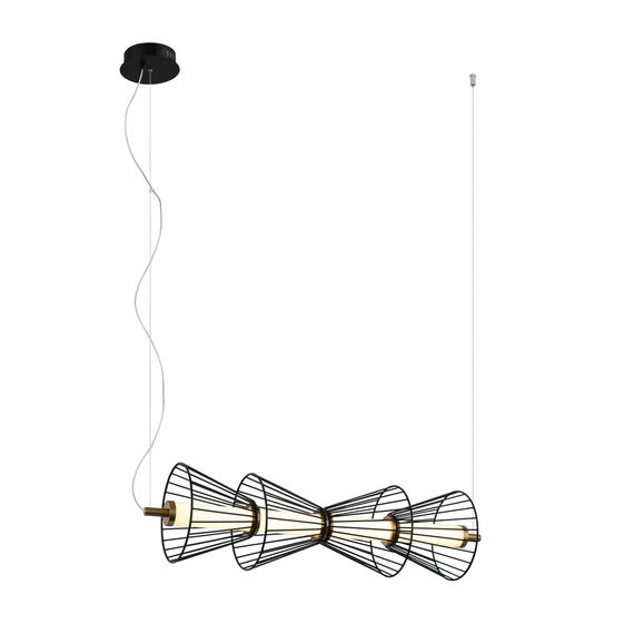LED Полилей Sanke PND-63849-4-BK Italux 15W 3000K | Osvetlenieto.bg