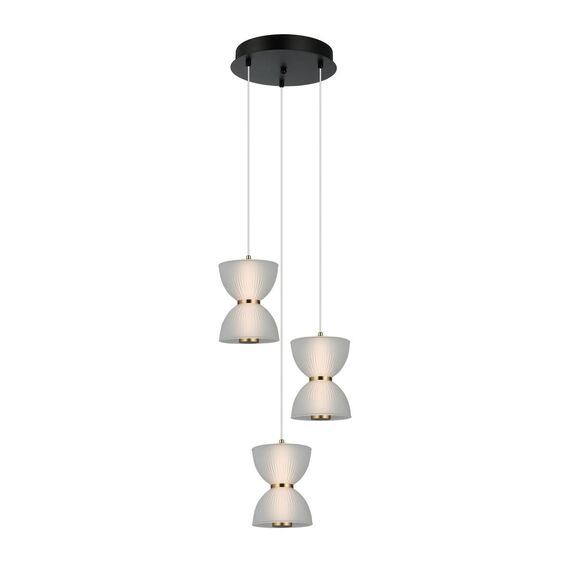 LED Полилей Tica PND-83949-3-BK Italux 22W 3000K | Osvetlenieto.bg