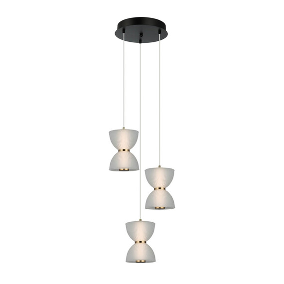LED Полилей Tica PND-83949-3-BK Italux 22W 3000K | Osvetlenieto.bg