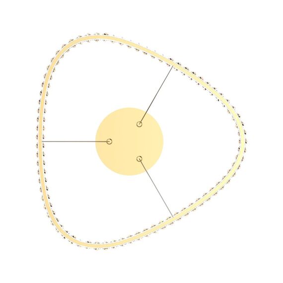 LED Полилей Zuma Line MD3169-1-3GT ATHESA 25W 3000K-6000K | Osvetlenieto.bg