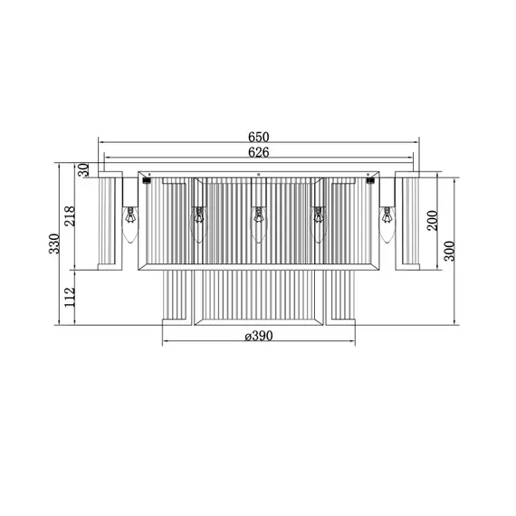 Плафон Frame MOD174CL-09G Maytoni 9xE14 | Osvetlenieto.bg