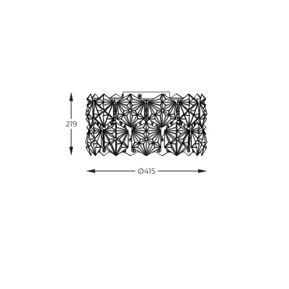 Плафон Zuma Line C0534-05C-F4AC DAVI 5xG9 | Osvetlenieto.bg