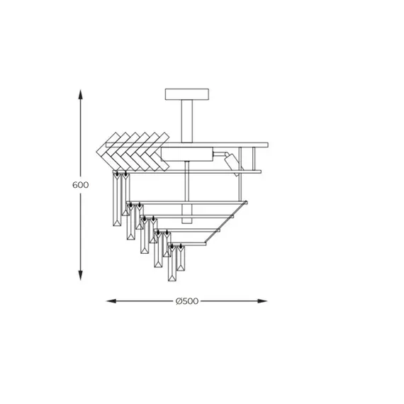 Плафон Zuma Line C23910/9 LYON 9xE14 | Osvetlenieto.bg