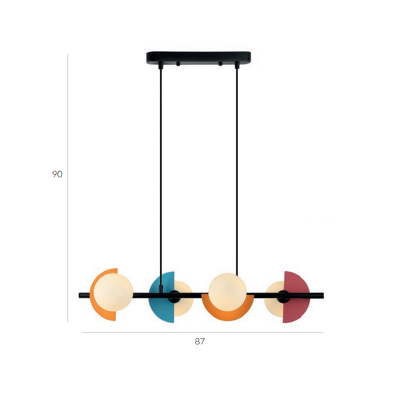 Полилей Nauti PND-37482-4-MLTI Italux 4xG9 | Osvetlenieto.bg Полилей Nauti PND-37482-4-MLTI Italux 4xG9 | Osvetlenieto.bg