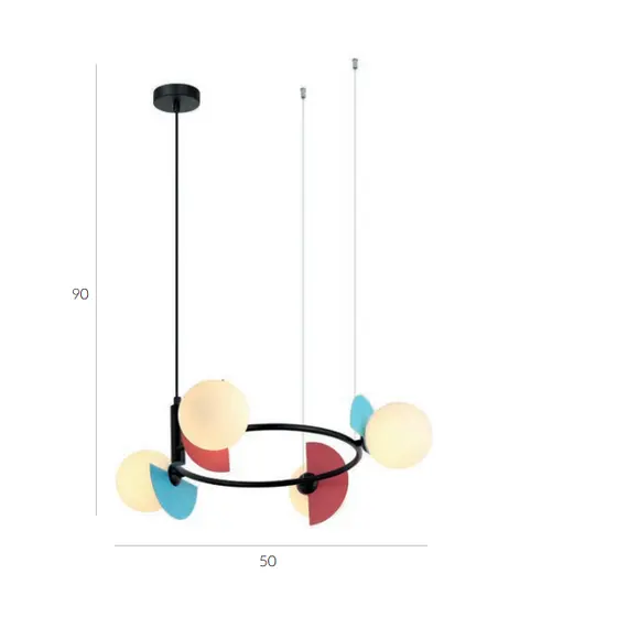 Полилей Nauti PND-37482-4R-MLTI Italux 4xG9 | Osvetlenieto.bg
