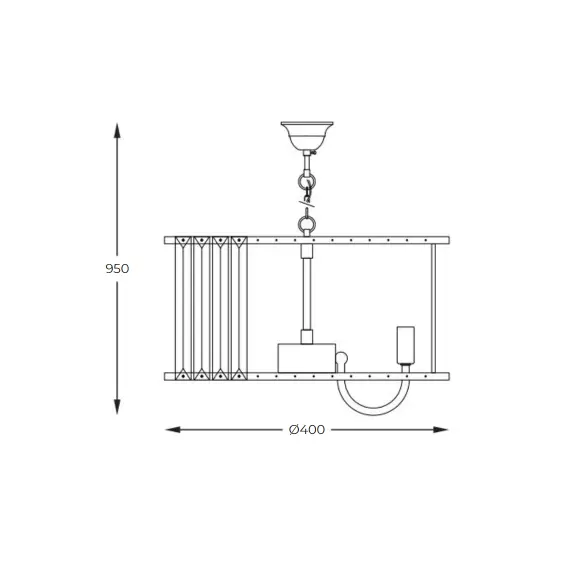 Полилей Zuma Line 1906/6 PARIS 6xE14 | Osvetlenieto.bg