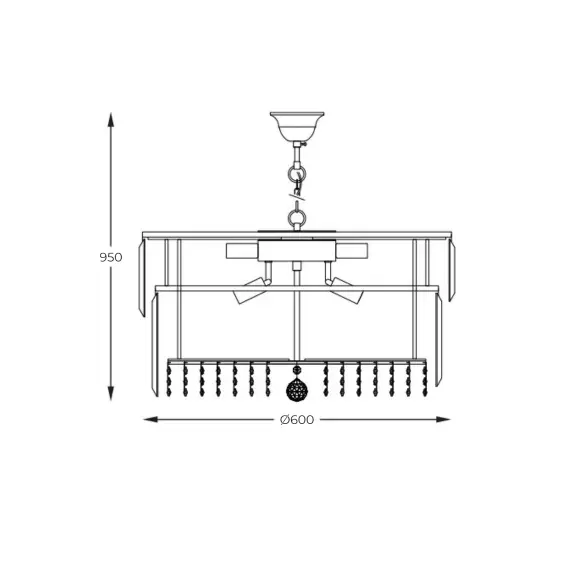 Полилей Zuma Line 19101/16 CAMILLE 16xE14 | Osvetlenieto.bg