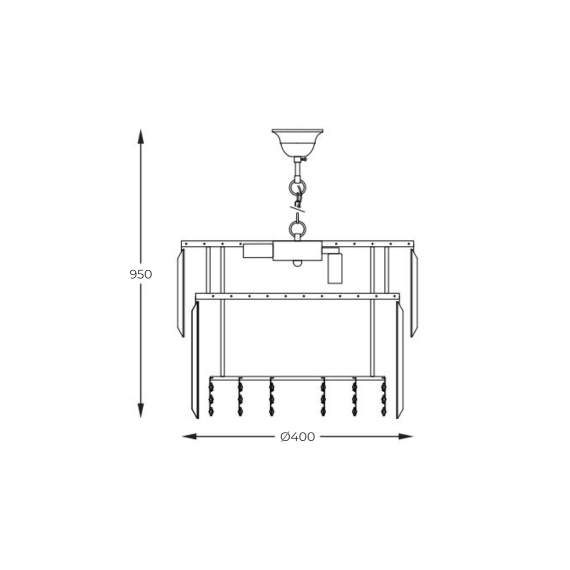 Полилей Zuma Line 19101/8 CAMILLE 8xE14 | Osvetlenieto.bg