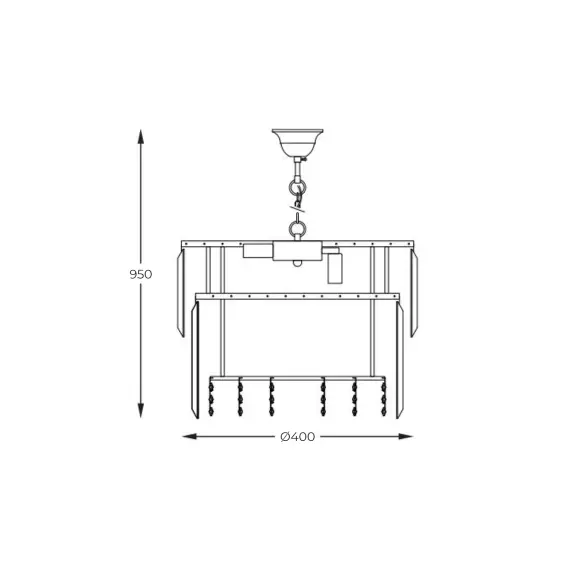 Полилей Zuma Line 19101/8 CAMILLE 8xE14 | Osvetlenieto.bg