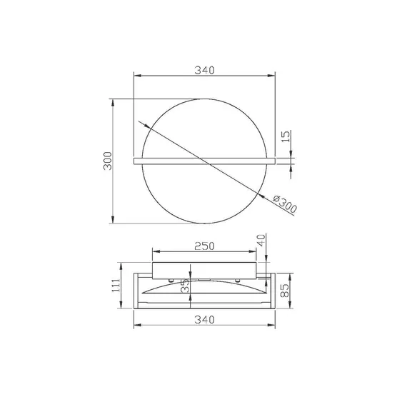 LED Аплик Mira MOD279WL-L14G3K Maytoni 14W 3000K | Osvetlenieto.bg