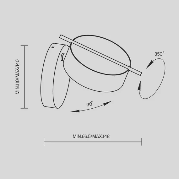 LED Аплик Nuance MOD180WL-L4W3K1 Maytoni 4W 3000K | Osvetlenieto.bg