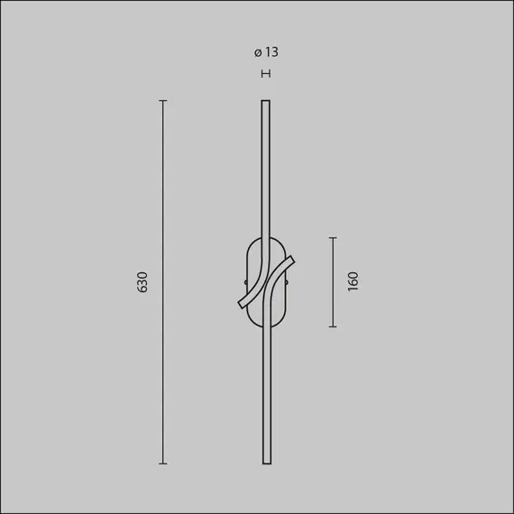 LED Аплик Renaissance MOD256WL-L5BS3K2 Maytoni 6W 3000K | Osvetlenieto.bg