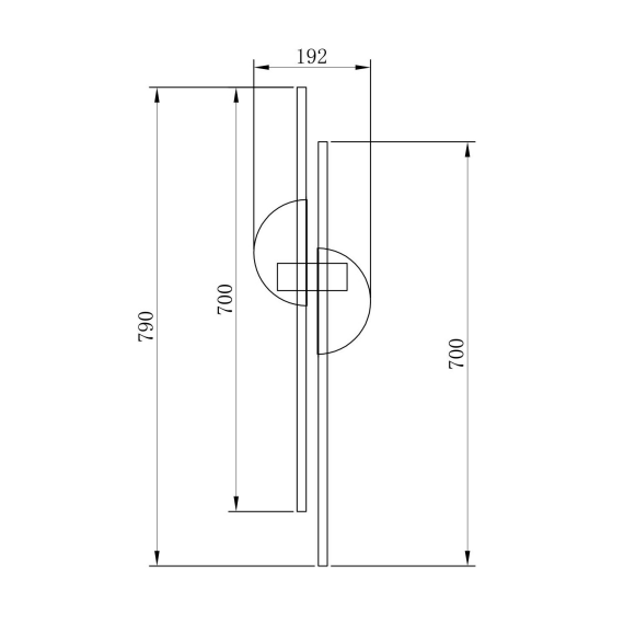 LED Аплик Skyline MOD179WL-L22BS4K Maytoni 23W 4000K | Osvetlenieto.bg