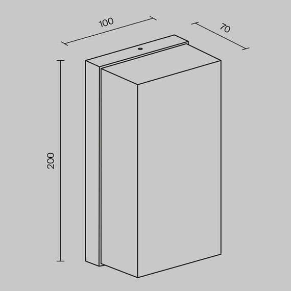 LED Фасаден аплик Badd O454WL-L10GF3K Maytoni 10W 3000K IP54 | Osvetlenieto.bg