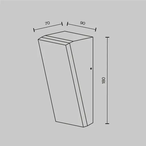 LED Фасаден аплик Brick O436WL-L10GF3K1 Maytoni 10W 3000K IP54 | Osvetlenieto.bg