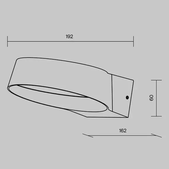 LED Фасаден аплик Share O443WL-L12GF3K Maytoni 12W 3000K IP54 | Osvetlenieto.bg