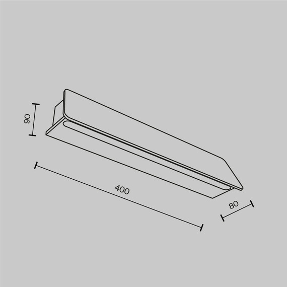 LED Фасаден аплик Trupp O429WL-L10GF3K Maytoni 10W 3000K IP54 | Osvetlenieto.bg