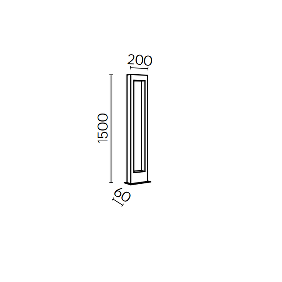 LED Градински стълб Bonn O425FL-L20GF Maytoni 20W 3000K IP65 | Osvetlenieto.bg