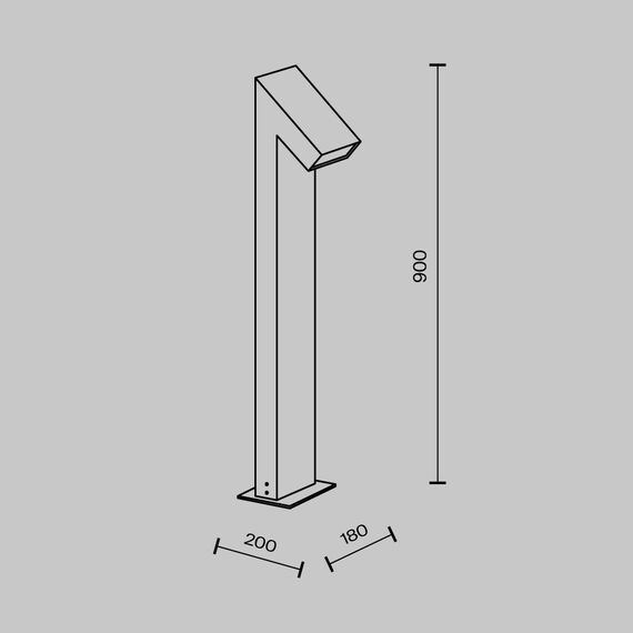 LED Градински стълб Guss O592FL-L15GF3K Maytoni 15W 3000K IP65 | Osvetlenieto.bg LED Градински стълб Guss O592FL-L15GF3K Maytoni 15W 3000K IP65 | Osvetlenieto.bg