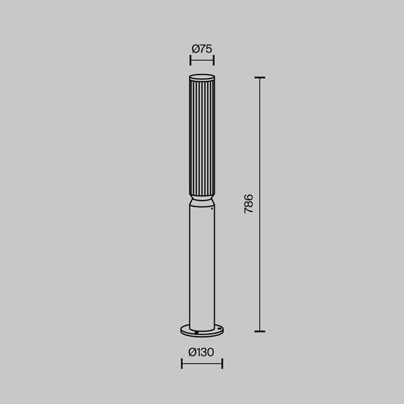LED Градински стълб Lit O593FL-L12BR3K Maytoni 12W 3000K IP65 | Osvetlenieto.bg