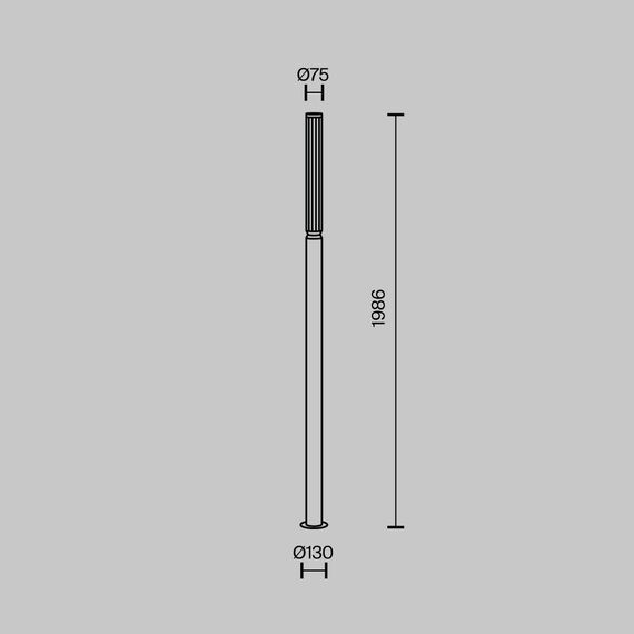 LED Градински стълб Lit O593FL-L20BR3K Maytoni 20W 3000K IP65 | Osvetlenieto.bg