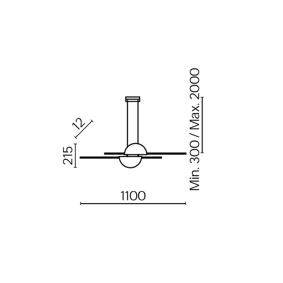 LED Полилей Skyline MOD179PL-L26BS4K Maytoni 26W 4000K | Osvetlenieto.bg