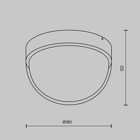 LED Външен плафон Mon O438CL-L12GF3K Maytoni 12W 3000K IP65 | Osvetlenieto.bg