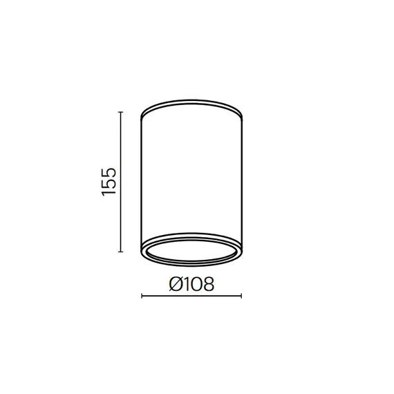 LED Външна лампа Bar O306CL-L12GF Maytoni 12W 3000K IP65 | Osvetlenieto.bg