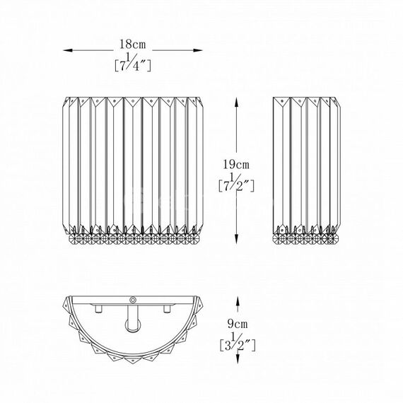 Аплик Zuma Line W0360-01A-B5AC PRINCE 1xG9 | Osvetlenieto.bg