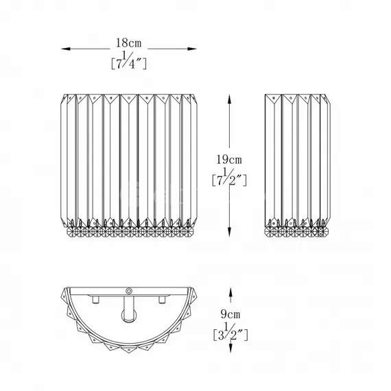 Аплик Zuma Line W0360-01A-B5AC PRINCE 1xG9 | Osvetlenieto.bg