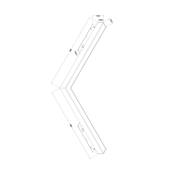 Bluetooth LED Ъглов осветител магнитна шина Exility Basis TR042-4-24W3K-WW-DS-1 Maytoni 24W 3000K-6000K | Osvetlenieto.bg