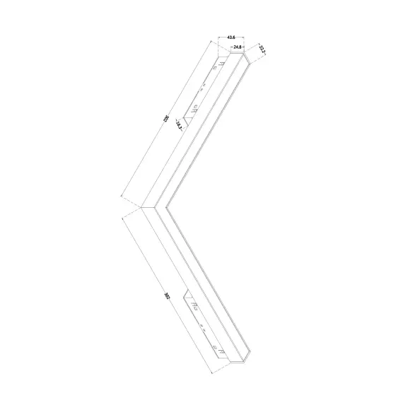 Bluetooth LED Ъглов осветител магнитна шина Exility Basis TR042-4-24W3K-WW-DS-1 Maytoni 24W 3000K-6000K | Osvetlenieto.bg