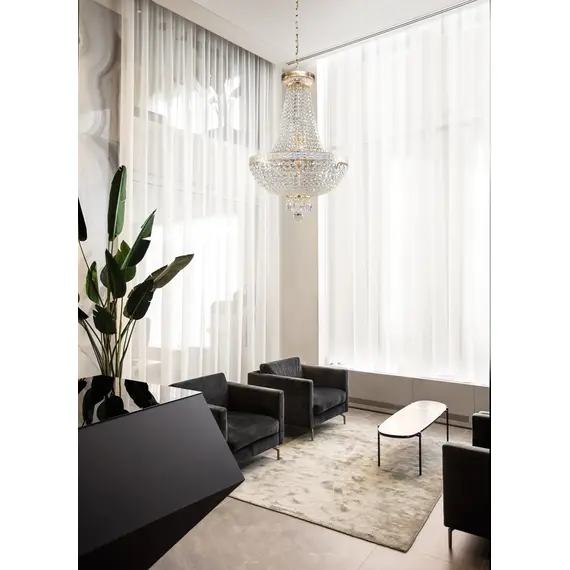 Кристален полилей Bella Maytoni DIA750-TT40-WG 7xE14 | Osvetlenieto.bg