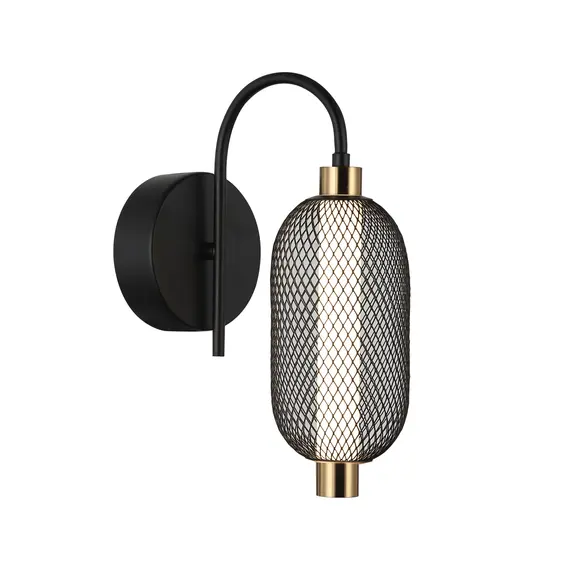 LED Аплик Marco WL-84283-1-BK Italux 6W 3000K | Osvetlenieto.bg