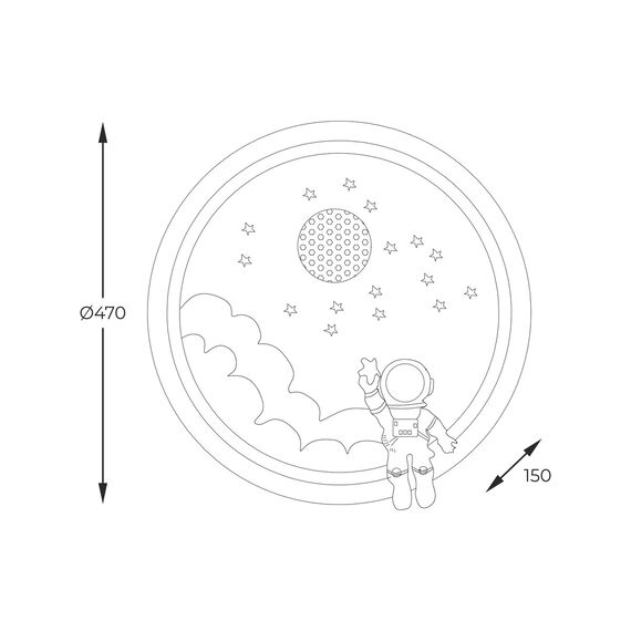 LED Детски плафон Zuma Line MX4020-1-DWD FOCUS 42W 3000K-5700K | Osvetlenieto.bg LED Детски плафон Zuma Line MX4020-1-DWD FOCUS 42W 3000K-5700K | Osvetlenieto.bg