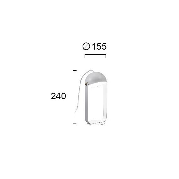 LED Настолна лампа HEMI 4205700 Viokef 6W 3000K | Osvetlenieto.bg