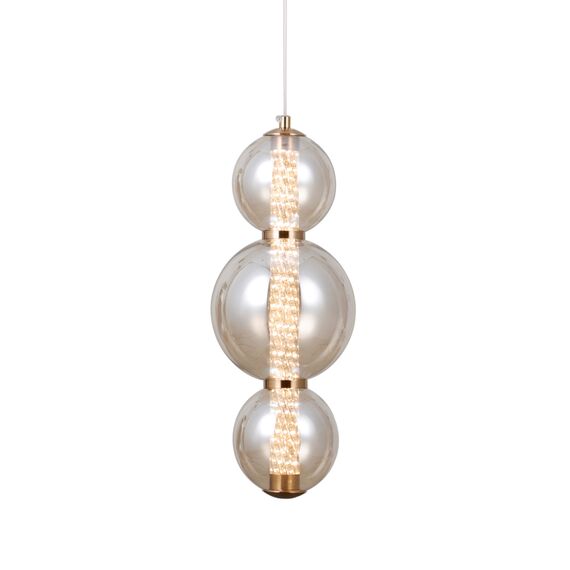 LED Пендел Butero PND-34359-3V-HBR-AMB Italux 12W 3000K | Osvetlenieto.bg