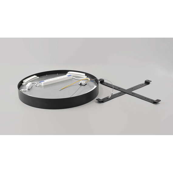 LED плафон ARIS кръг черен мат 54W Ø59cm 3000К/4000К/6000К CCT | Osvetlenieto.bg
