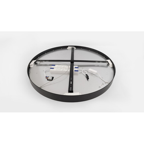 LED плафон ARIS кръг черен мат 54W Ø59cm 3000К/4000К/6000К CCT | Osvetlenieto.bg