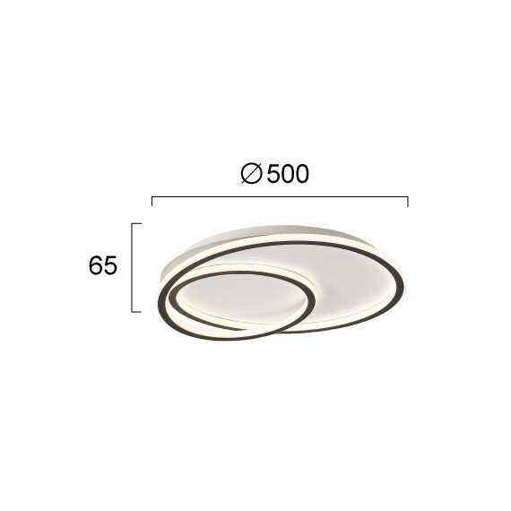 LED Плафон ARLA 4292500 Viokef 40W 3000K | Osvetlenieto.bg