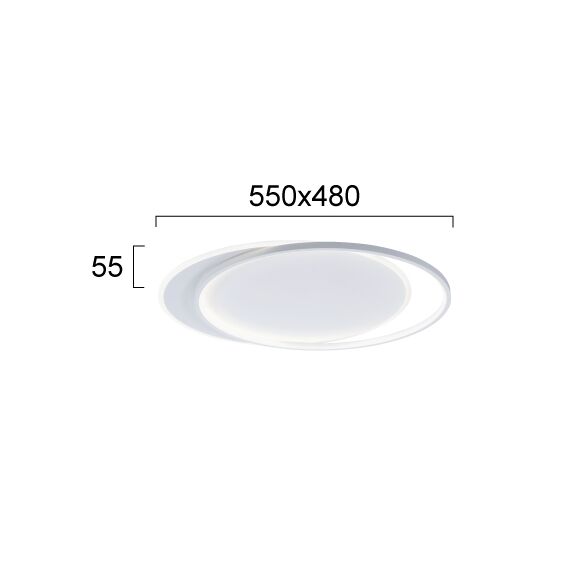 LED Плафон EVELYN 4301900 Viokef 43W 3000K | Osvetlenieto.bg