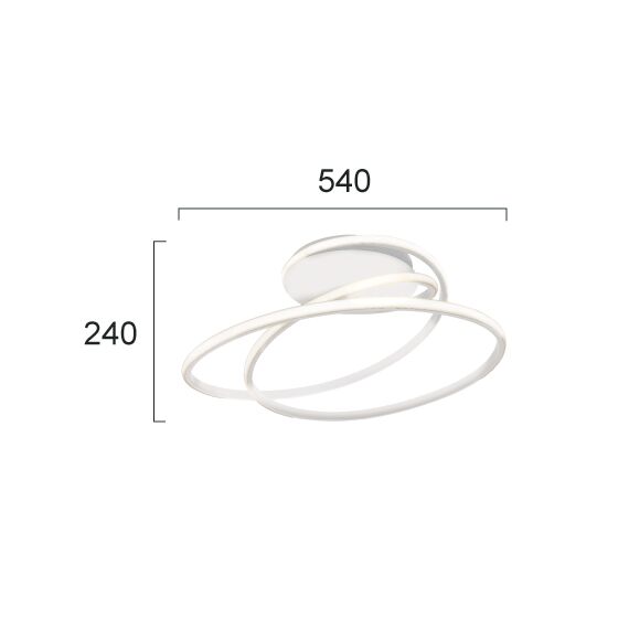 LED Плафон MILY 4301500 Viokef 41W 3000K | Osvetlenieto.bg