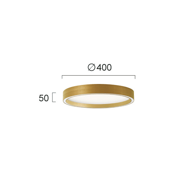 LED Плафон VANESSA 4292701 Viokef 30W CCT 3000K-4000K Triac Dimmable | Osvetlenieto.bg