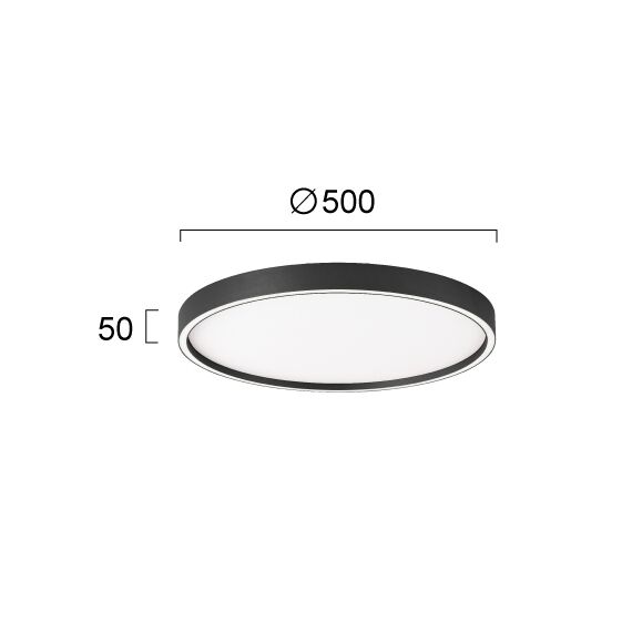 LED Плафон VANESSA 4292800 Viokef 38W 3000K Triac Dimmable | Osvetlenieto.bg