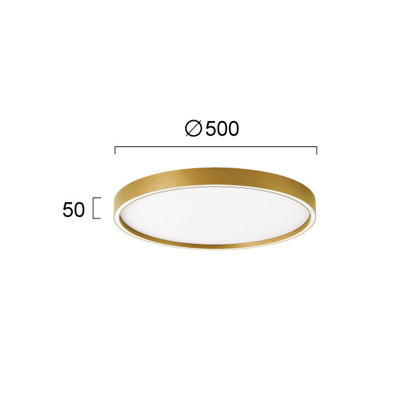 LED Плафон VANESSA 4292801 Viokef 38W CCT 3000K-4000K Triac Dimmable | Osvetlenieto.bg